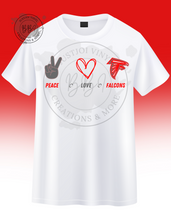 Load image into Gallery viewer, Peace Love Falcons Tee
