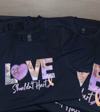 Load image into Gallery viewer, LOVE Shouldn't Hurt Photo Tee
